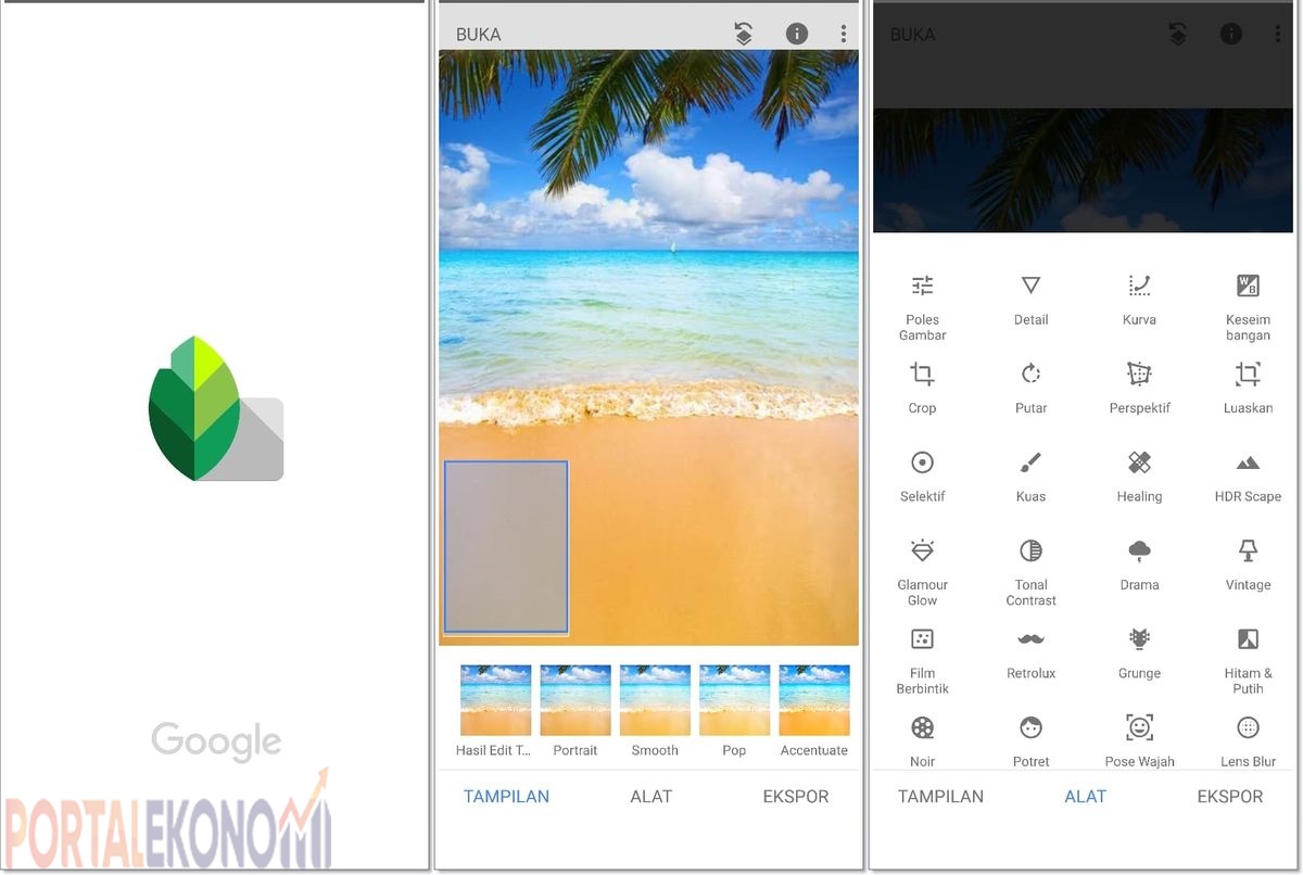 Aplikasi Gratis Edit Foto Di Android dan iOS apk snapseed
