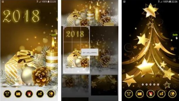 2018 & Gold Christmas Theme