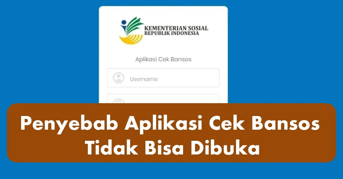 Penyebab Aplikasi Cek Bansos Tidak Bisa Dibuka